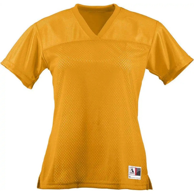 Augusta 250 Ladies Junior Fit Replica Football Tee – Gold