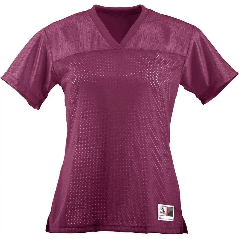 Augusta 250 Ladies Junior Fit Replica Football Tee – Maroon