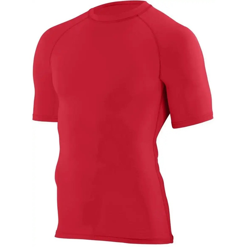 Augusta 2600 Hyperform Compression Short Sleeve Shirt – Red