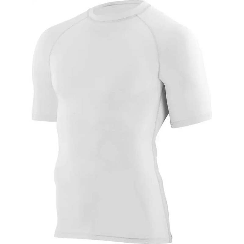 Augusta 2600 Hyperform Compression Short Sleeve Shirt – White