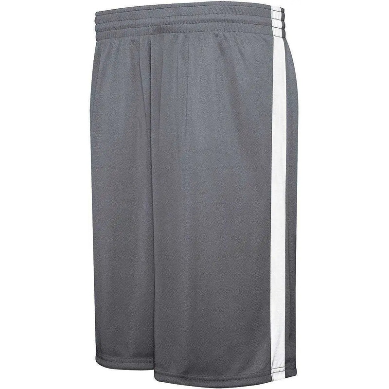 Augusta 335870 Adult Competition Reversible Short – Graphite White