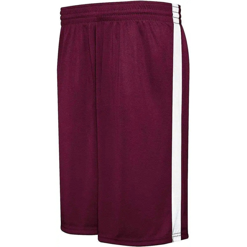Augusta 335870 Adult Competition Reversible Short – Maroon White