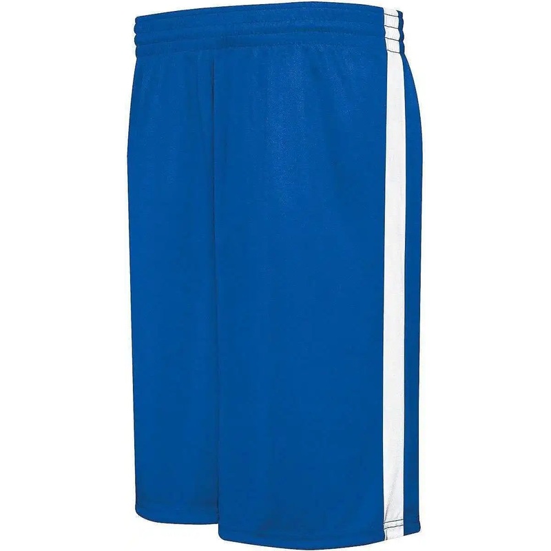 Augusta 335870 Adult Competition Reversible Short – Royal White