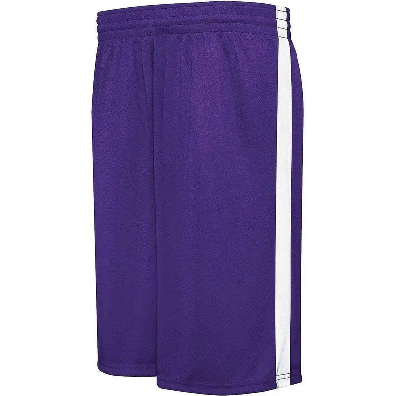 Augusta 335871 Youth Competition Reversible Short – Purple White