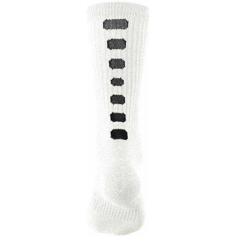 Augusta 6091 Color Block Crew Sock – White Black