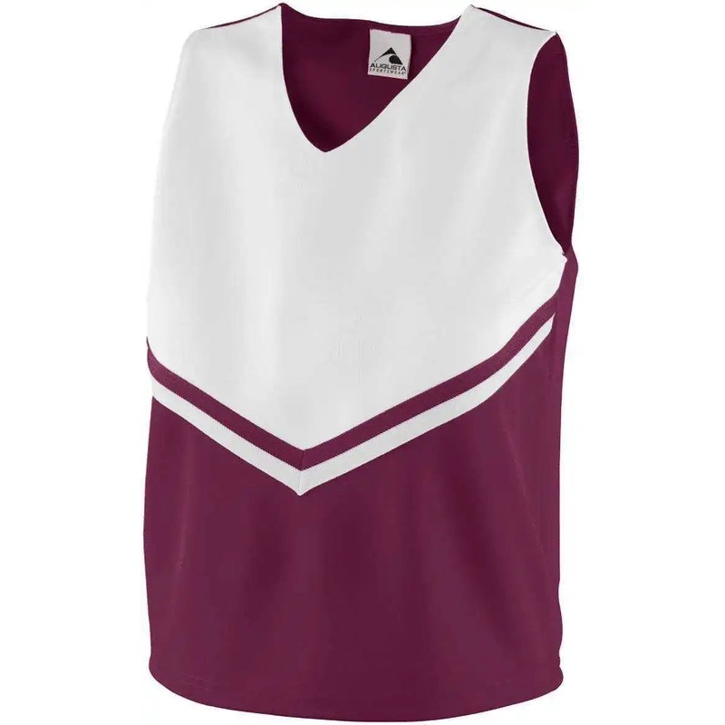 Augusta 9111 Girls Pride Shell – Maroon White