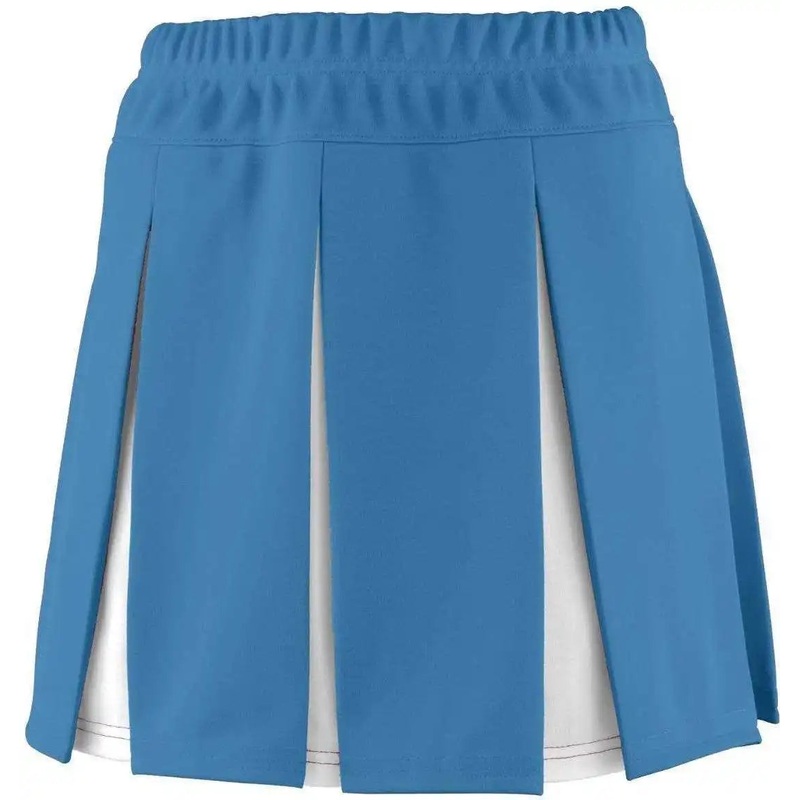 Augusta 9116 Girls Liberty Skirt – Columbia Blue White