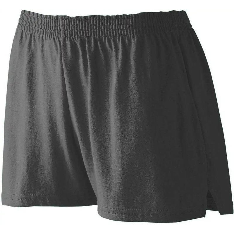 Augusta 988 Girls Trim Fit Jersey Short – Black