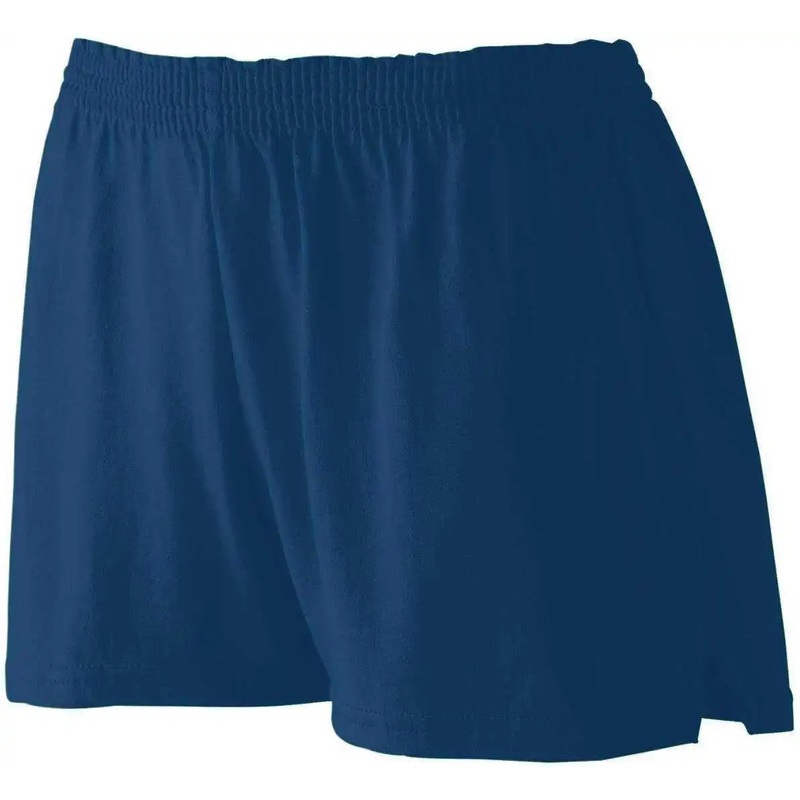 Augusta 988 Girls Trim Fit Jersey Short – Navy