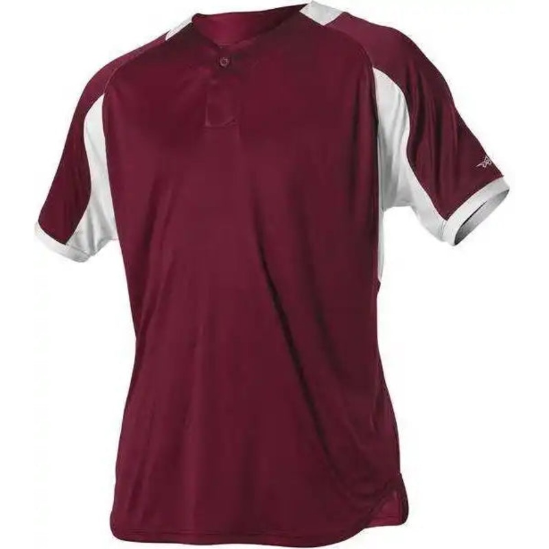 Alleson Athletic 5081BY Youth Baseball Jersey – Light Maroon White