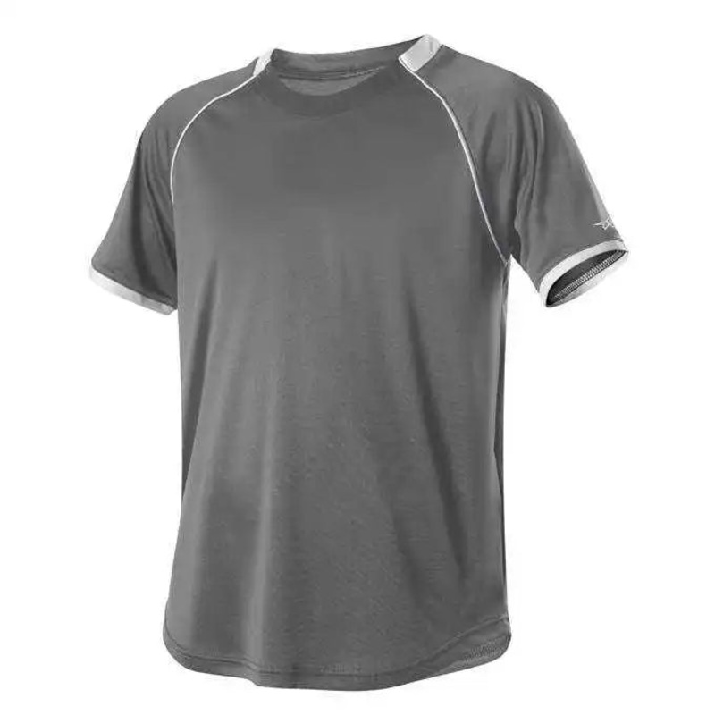 Alleson Athletic 508C1 Adult Baseball Jersey – Charcoal Solid White