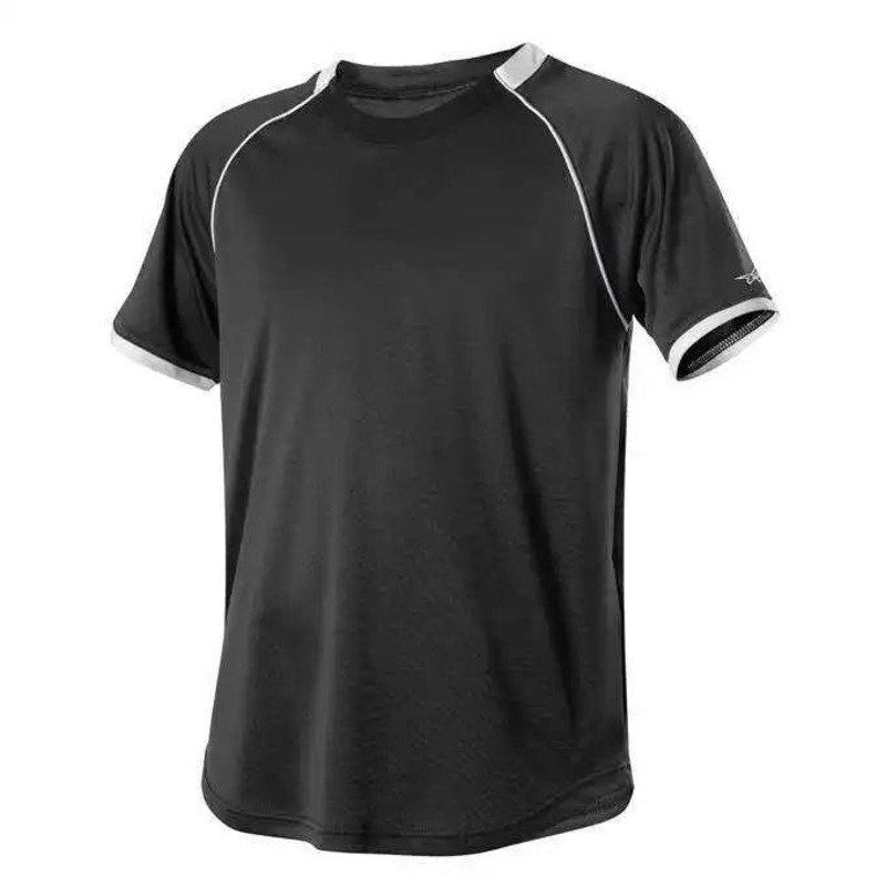 Alleson Athletic 508C1Y Youth Baseball Jersey Crew Neck – Black White
