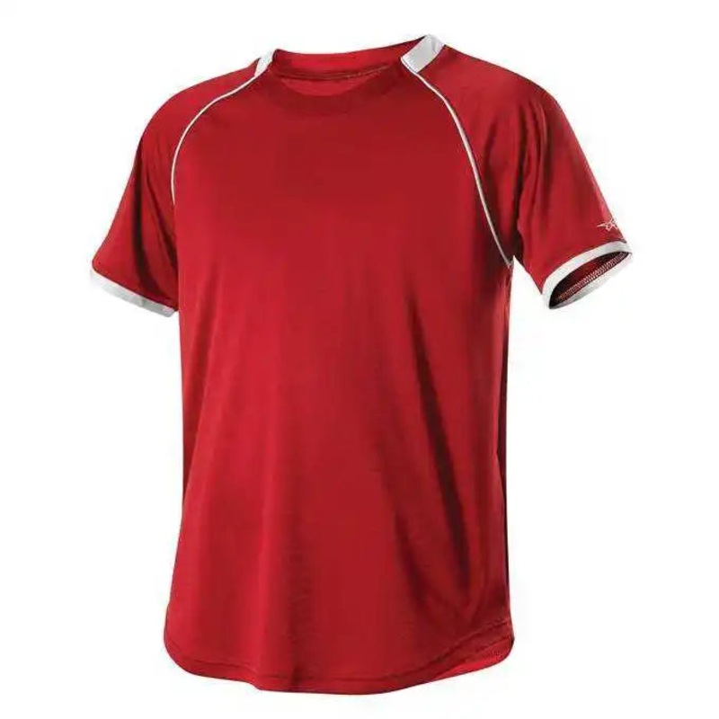 Alleson Athletic 508C1Y Youth Baseball Jersey Crew Neck – Red White