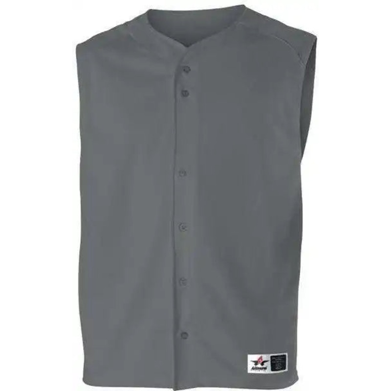 Alleson Athletic 52MVY Youth Baseball Vest – Charcoal Solid