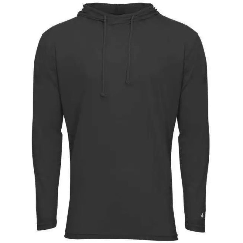 Badger Sport 2905 Tri-Blend Surplice Youth Hoodie – Black