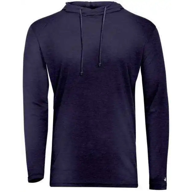 Badger Sport 2905 Tri-Blend Surplice Youth Hoodie – Navy Heather