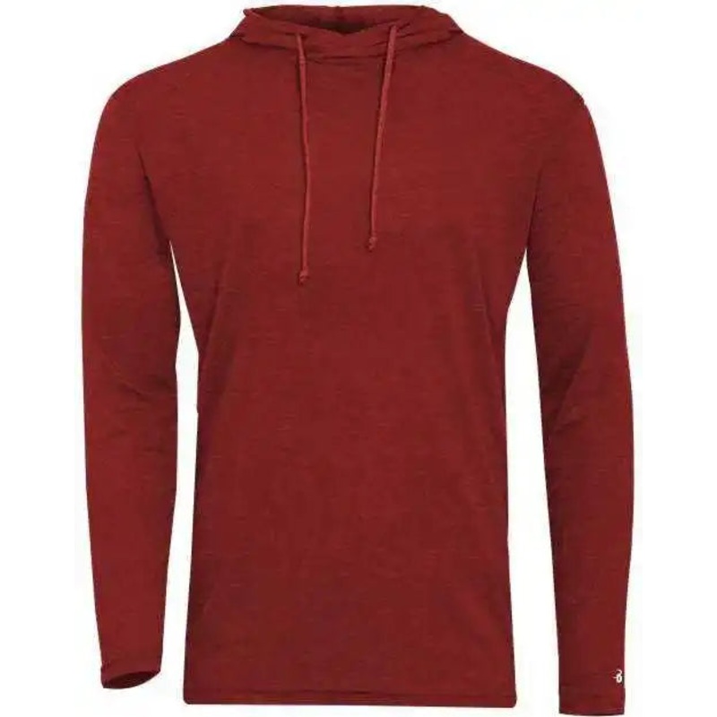 Badger Sport 2905 Tri-Blend Surplice Youth Hoodie – Red Heather