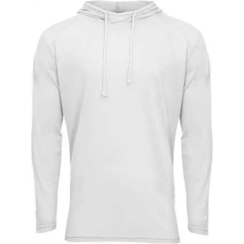 Badger Sport 2905 Tri-Blend Surplice Youth Hoodie – White
