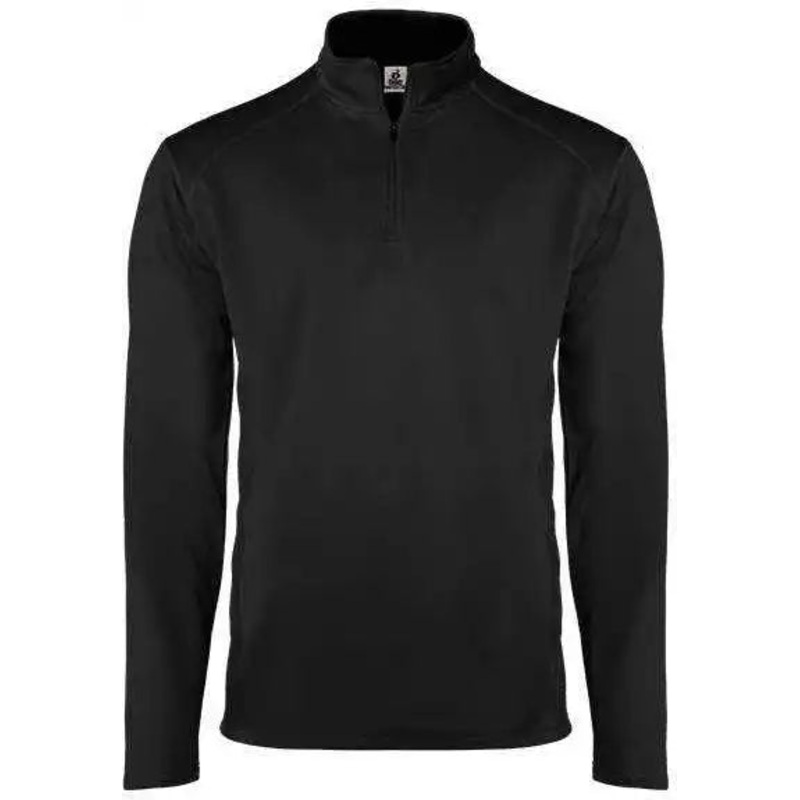 Badger Sport 4438 Money Mesh 1/4 Zip – Black Graphite