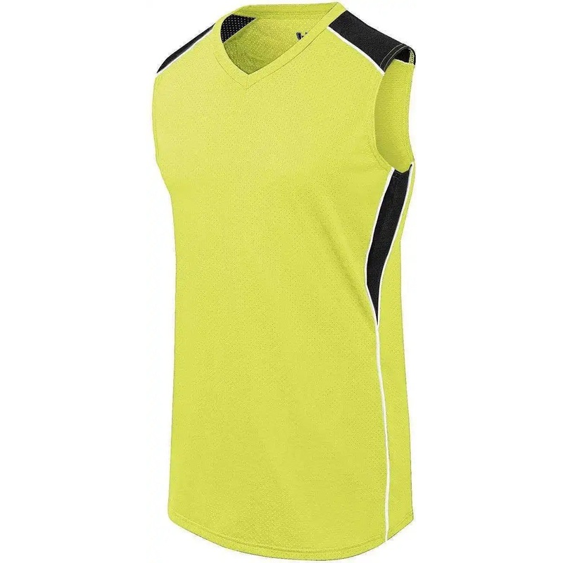 High Five 312163 Girls Dynamite Jersey  – Lime Black White
