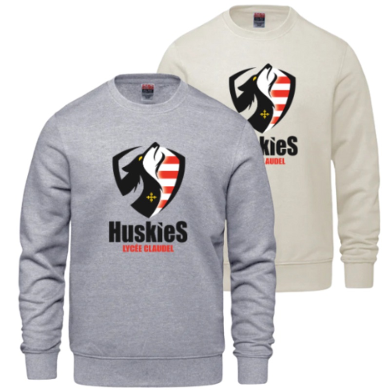 LYCE CLAUDEL CHANDAIL CX2 CREW SWEATSHIRT AVEC IMPRESSION HUSKIES