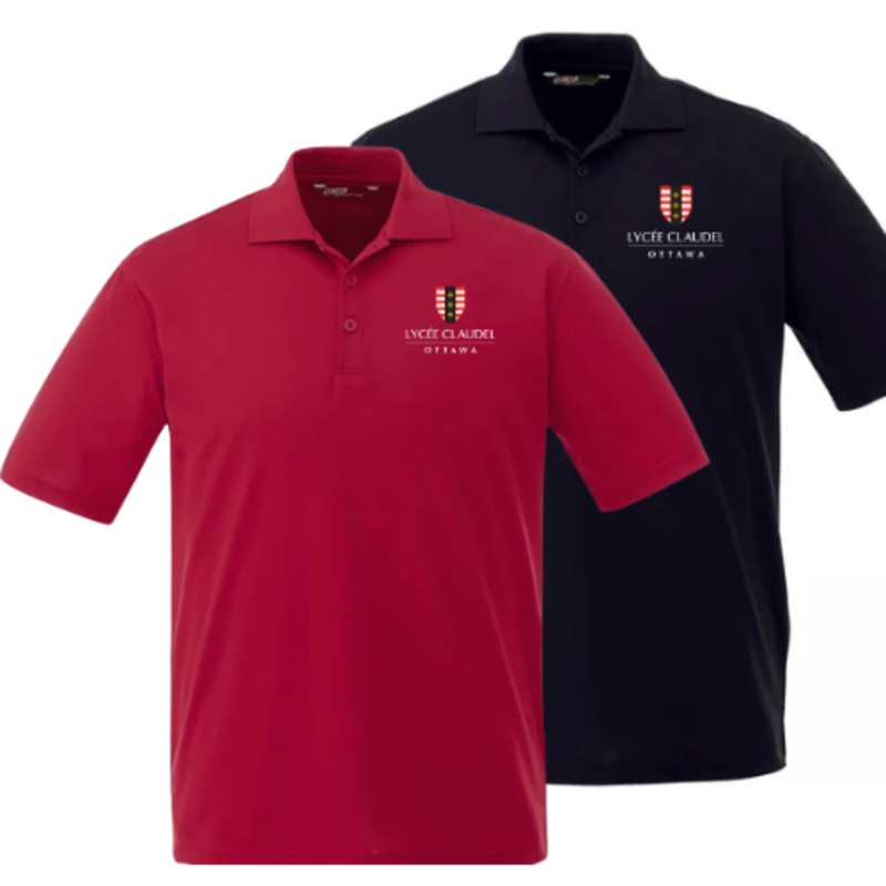 LYCE CLAUDEL POLOS HOMMES AVEC LOGO BROD