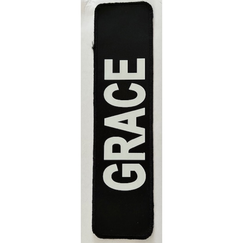 CORA NAME BAR 3 X 12|Black|3″ X 12″