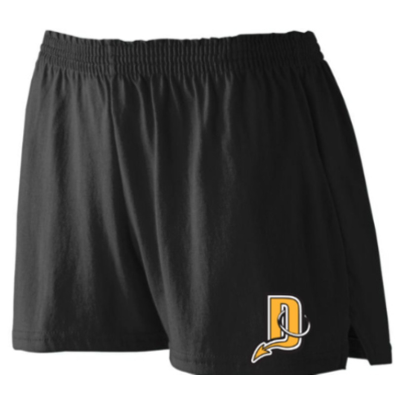 GCRA DEVILS LADIES WAYFARER SHORTS WITH PRESS ON LOGO