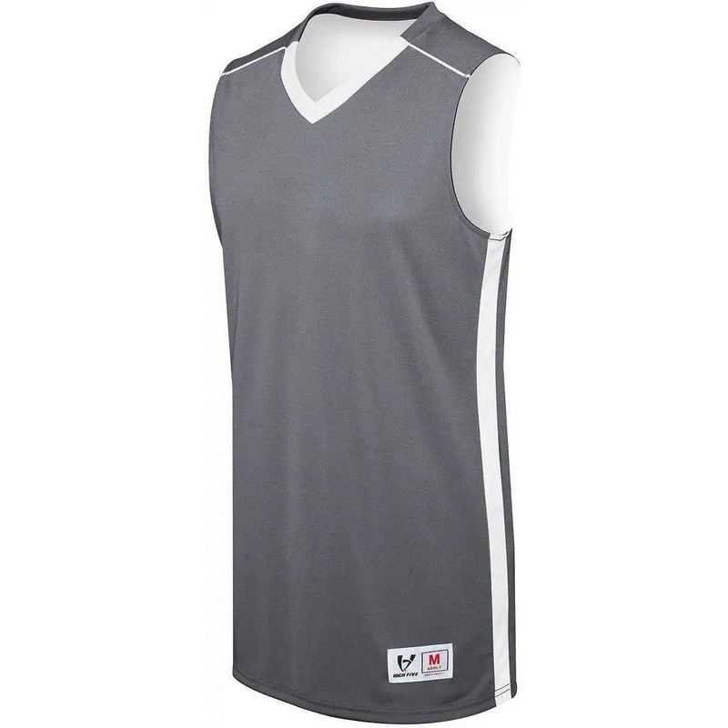 High Five 332400 Adult Reversible Competition Jersey  – Graphite White