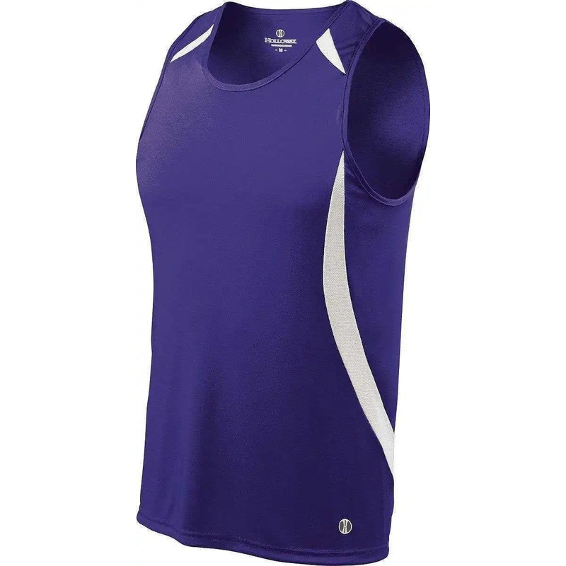 Holloway 221042 Sprinter Singlet – Purple White