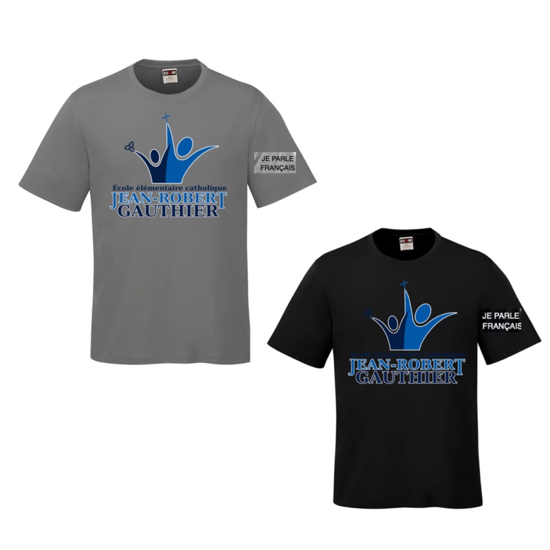 JEAN-ROBERT GAUTHIER COAST DRYFIT SHORT SLEEVE ADULT OR YOUTH WITH FULL FRONT PRESS