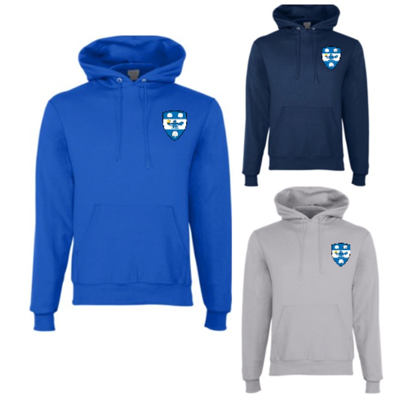LISGAR INSTITUTE CHAMPION HOODIE WITH EMBROIDERED LEFT CHEST LOGO