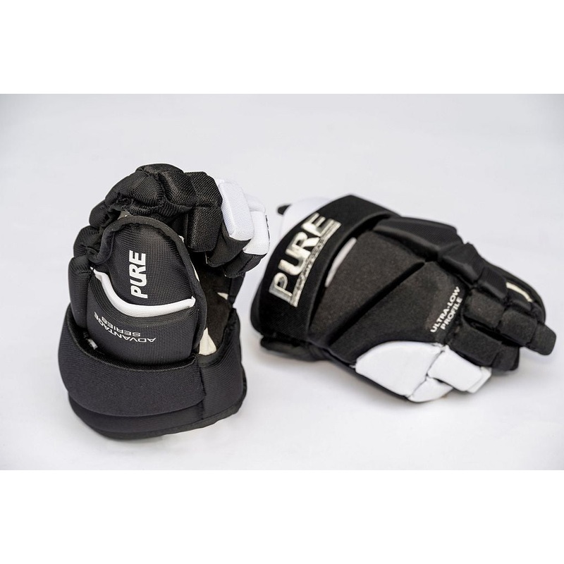 PURE RINGETTE GLOVES NYLON BLACK/WHITE JR AND INT