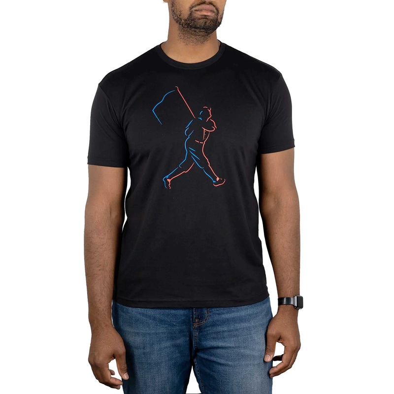Baseballism Flag Man Night Game Men’s T-Shirt