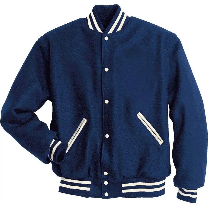 Holloway 224182 Letterman (All Wool) – Dark Royal White