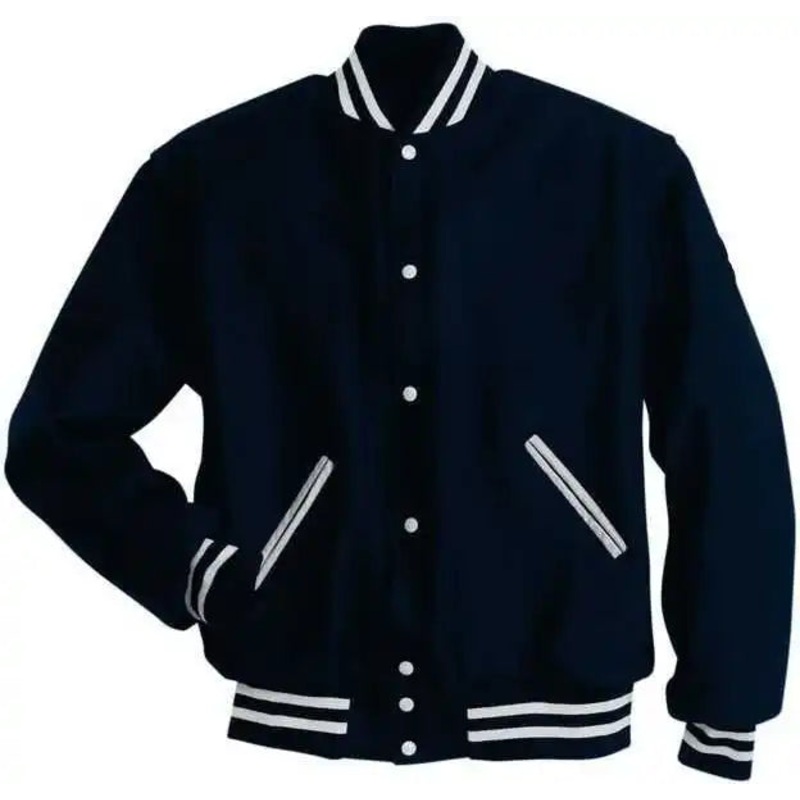 Holloway 224182 Letterman (All Wool) – True Navy White