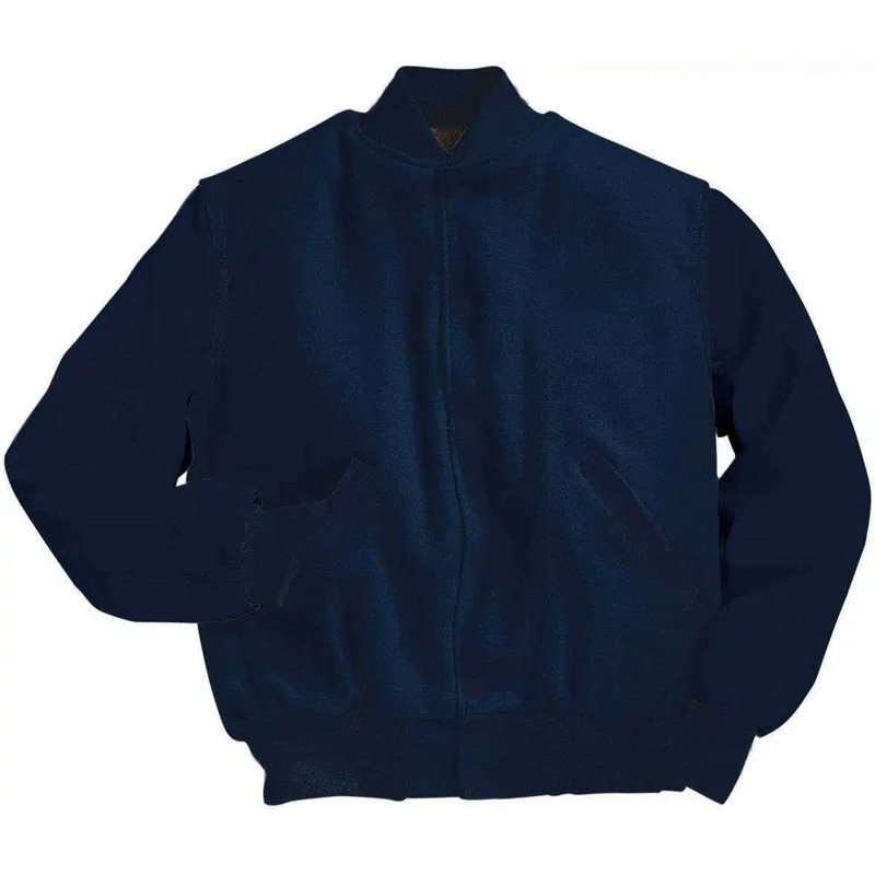 Holloway 224183 Varsity (Wool, Leather Sleeves) – Dark Navy