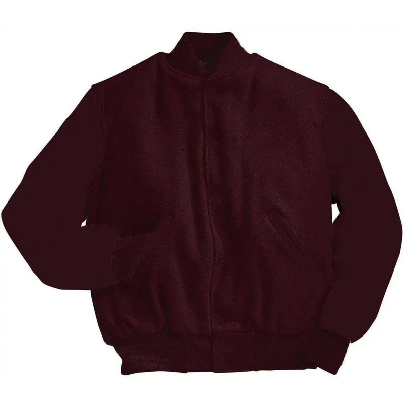 Holloway 224183 Varsity (Wool, Leather Sleeves) – Maroon