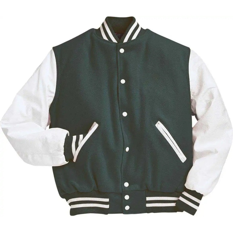 Holloway 224183 Varsity (Wool, Leather Sleeves) – Myrtle Wh