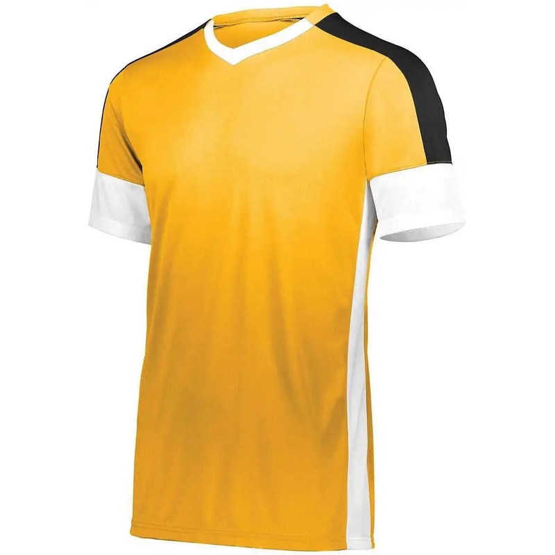 High Five 322930 Wembley Soccer Jersey – Athletic Gold White Black