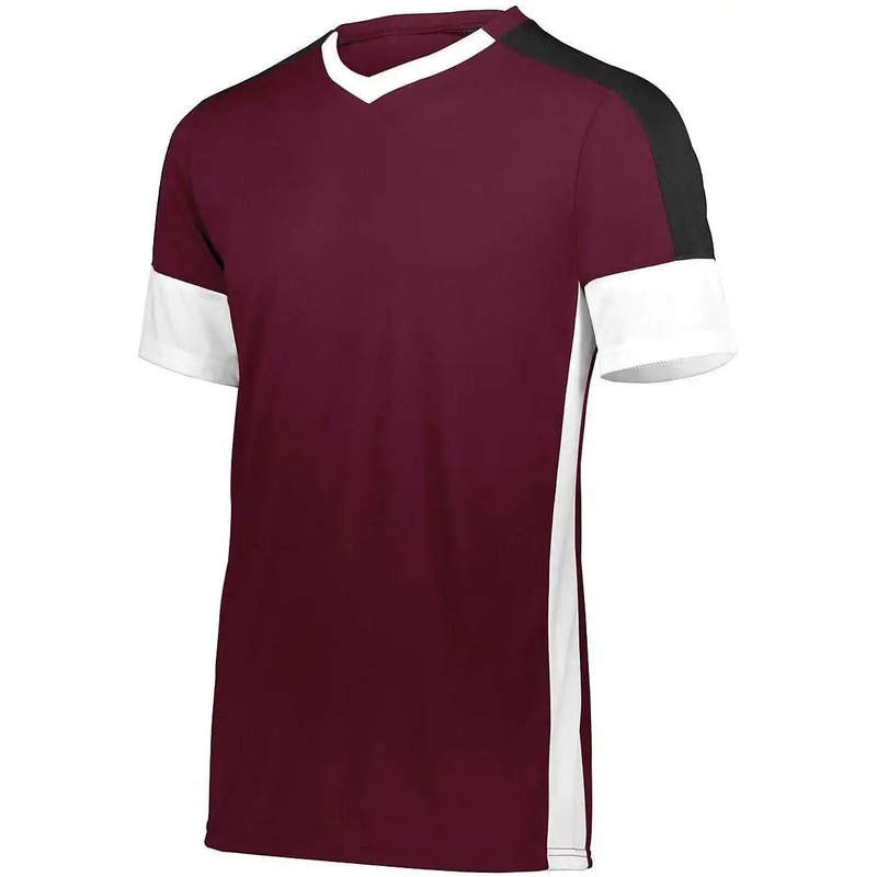 High Five 322930 Wembley Soccer Jersey – Maroon White Black