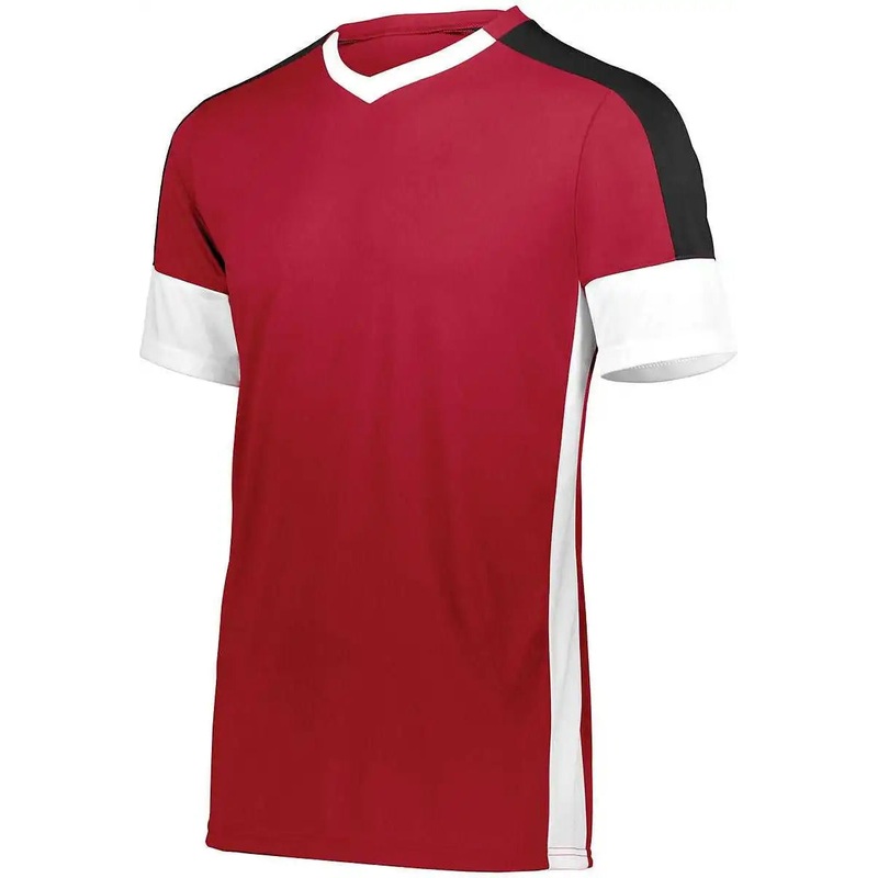 High Five 322930 Wembley Soccer Jersey – Scarlet White Black