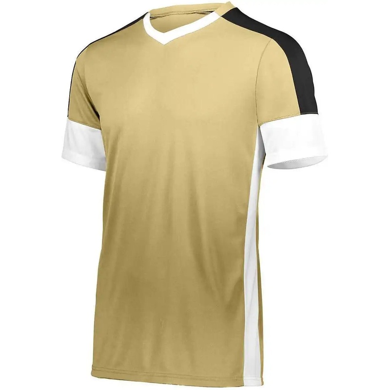 High Five 322930 Wembley Soccer Jersey – Vegas Gold White Black