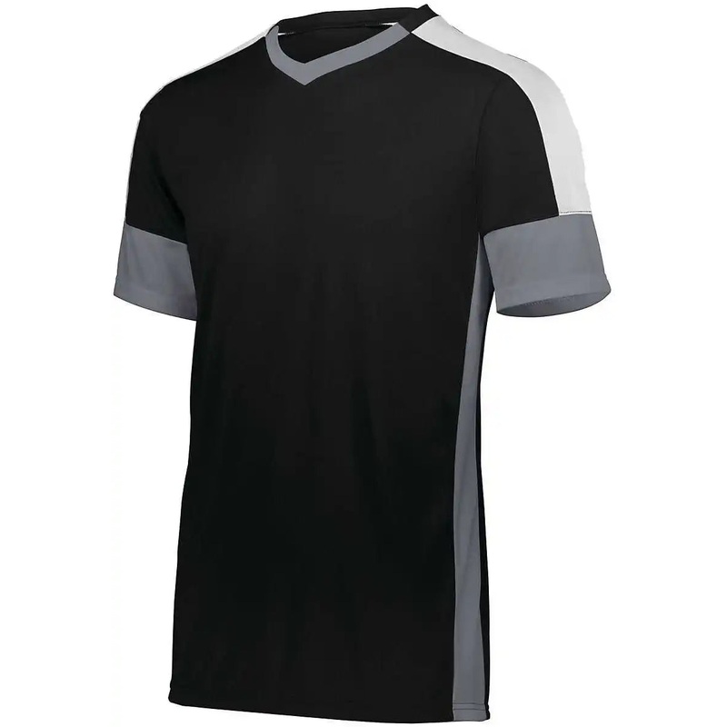 High Five 322931 Youth Wembley Soccer Jersey – Black Graphite White