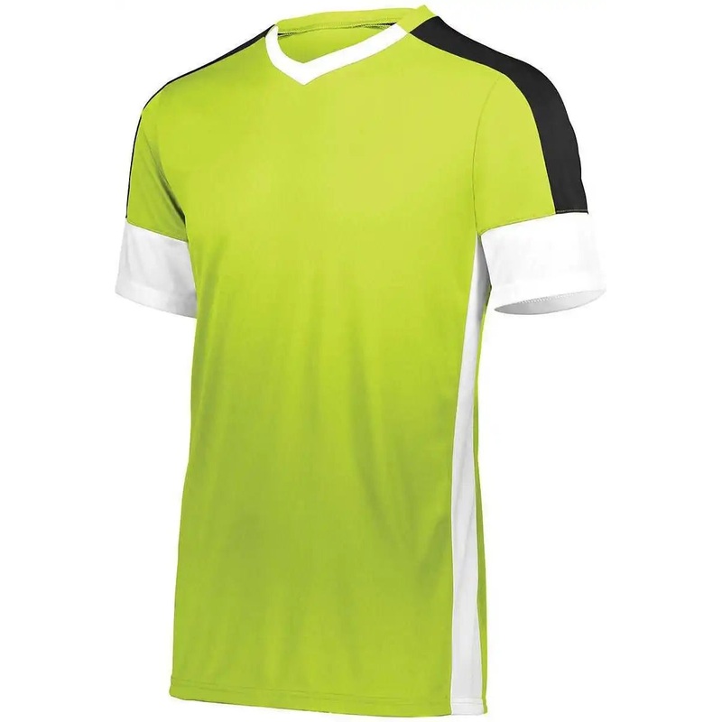 High Five 322931 Youth Wembley Soccer Jersey – Lime White Black