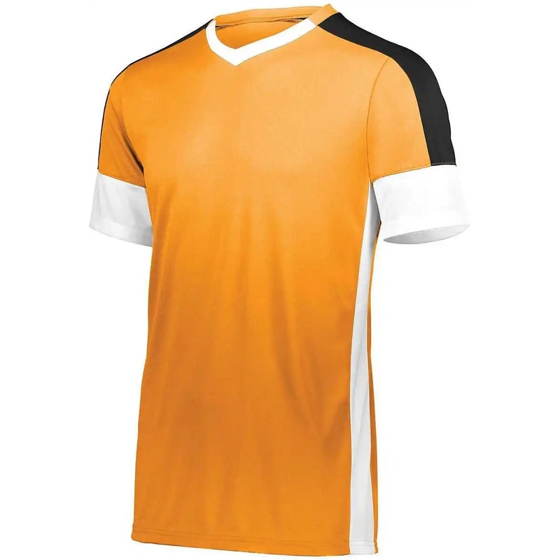 High Five 322931 Youth Wembley Soccer Jersey – Power Orange White Black