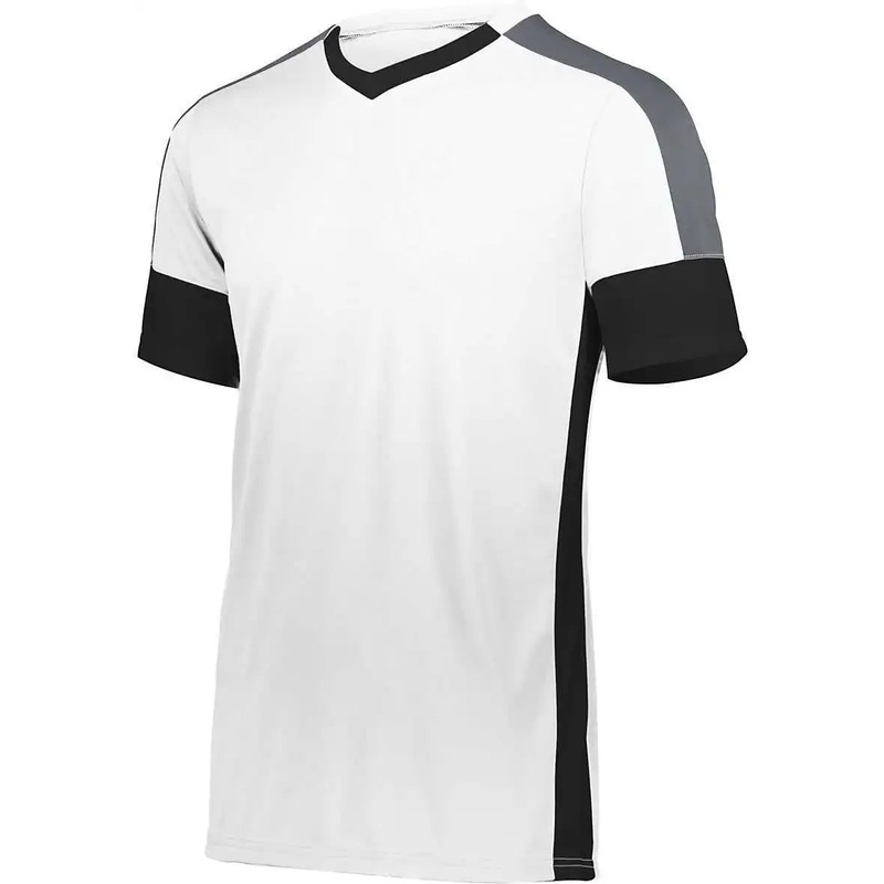 High Five 322931 Youth Wembley Soccer Jersey – White Black Graphite