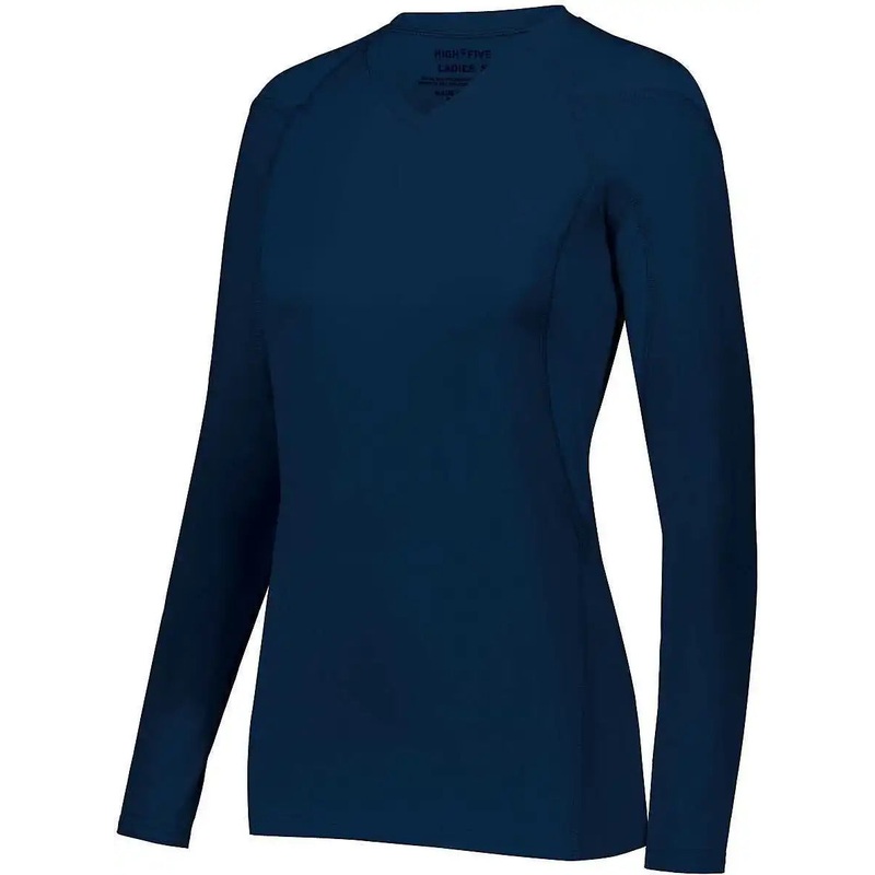 High Five 342212 Ladies Truhit Long Sleeve Jersey – Navy