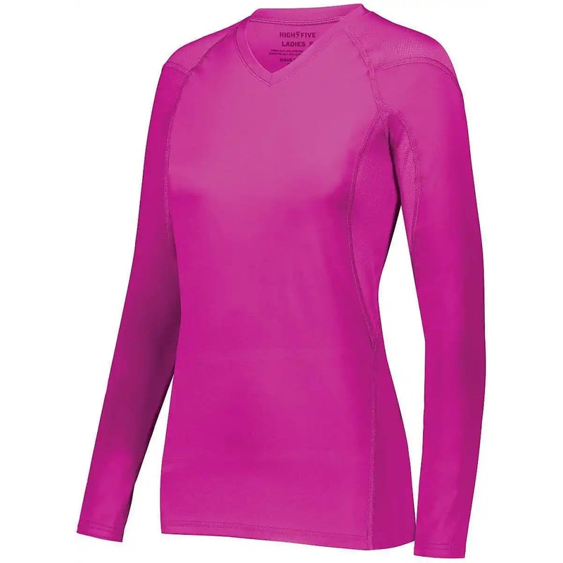 High Five 342212 Ladies Truhit Long Sleeve Jersey – Power Pink