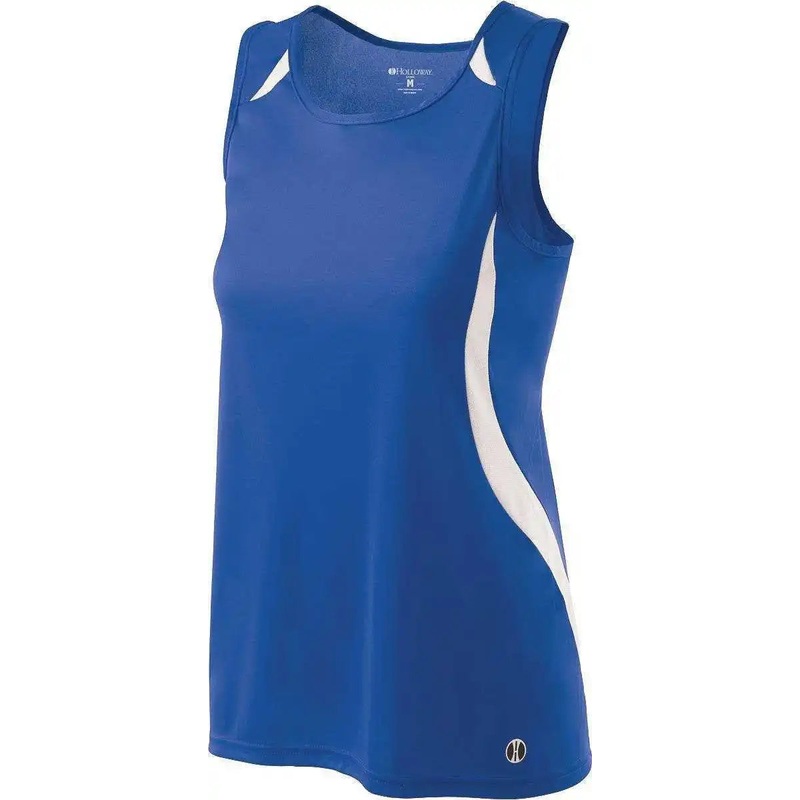 Holloway 221346 Ladies Sprint Singlet – Royal White